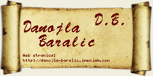 Danojla Baralić vizit kartica